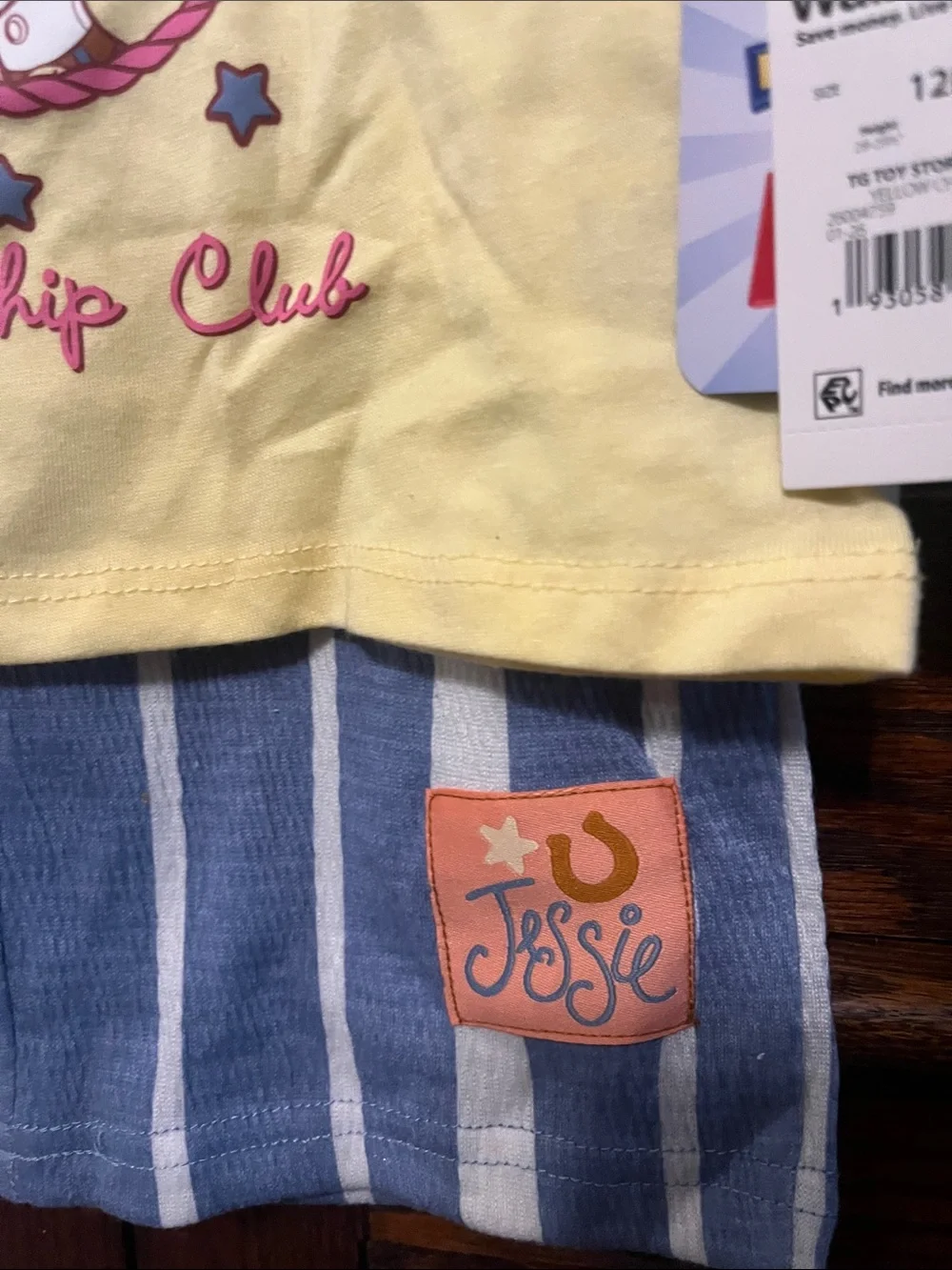 Disney Yellow 'Besties' Jessie Friendship Club Short Sleeve Tee